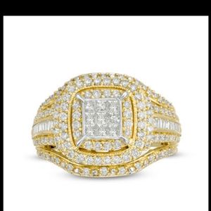 Zales vintage style wedding ring